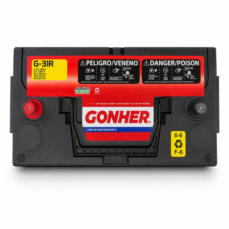 Acumulador de servicio pesado Gonher G-31R, número de parte G-31R